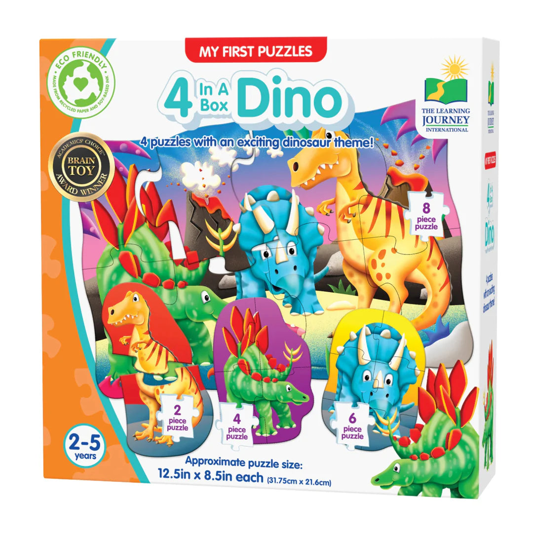 My First Puzzles 4 In A Box Dinosaurs