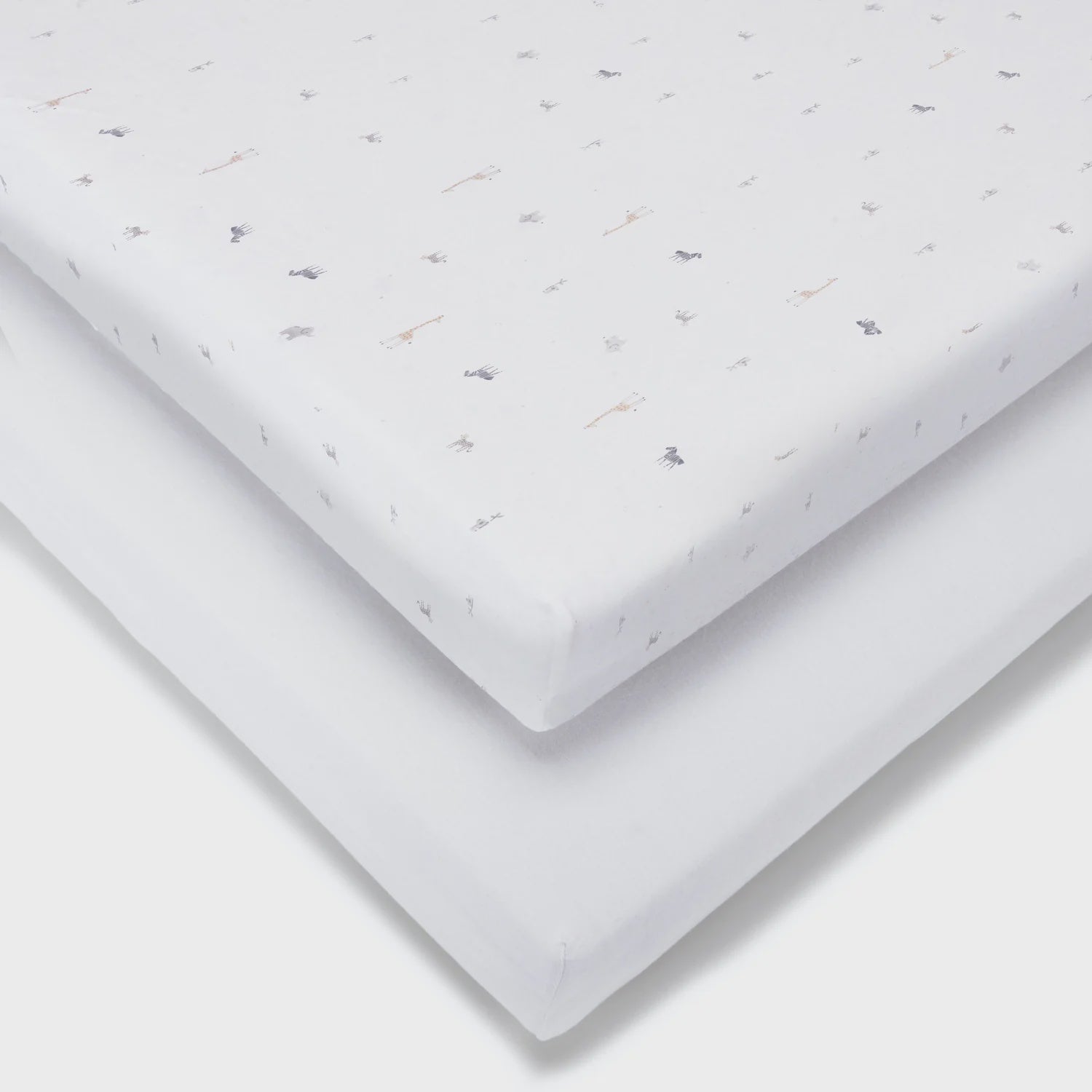 Baby Elegance Safari Collection Jersey Fitted Moses Basket Sheets 70cm x 30cm