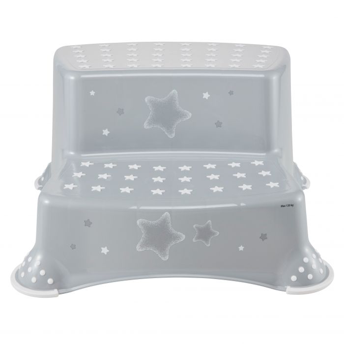 Keeper Double Step Stool Grey / White Stars