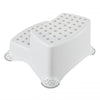 Keeper Double Step Stool White / Grey Stars