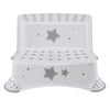 Keeper Double Step Stool White / Grey Stars