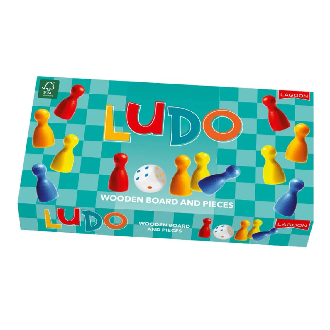 Ludo Game With Wooden Board