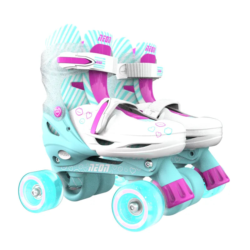 Yvolution Neon Combo Skates Size 2-5 Teal
