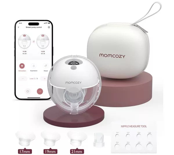 Momcozy M5 Wearable Single Breast Pump Grey