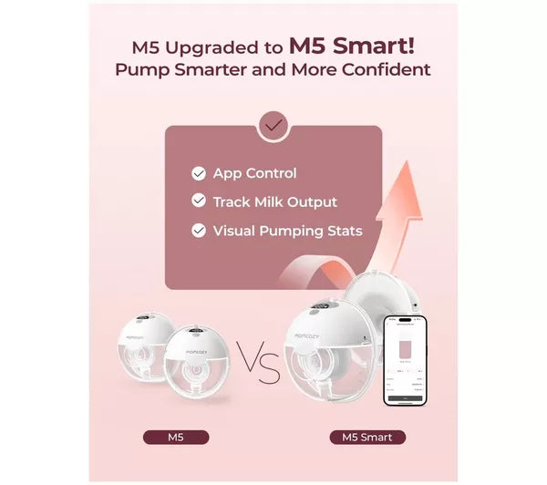 Momcozy M5 Wearable Single Breast Pump Grey