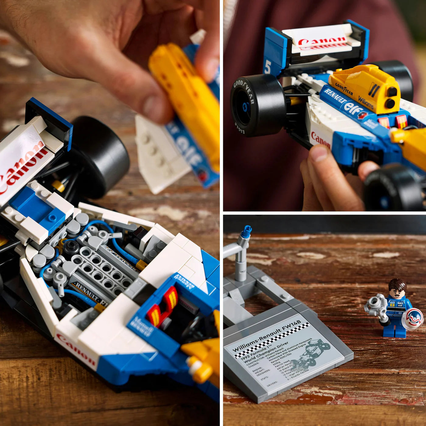 Lego Icons 10353 Williams Racing FW14B And Nigel Mansell Set