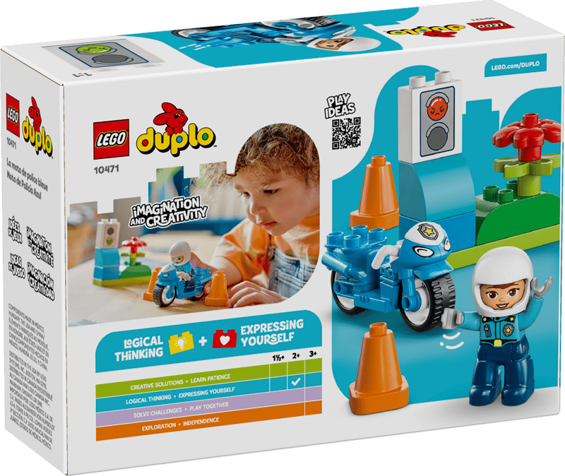 Lego Duplo 10471 Blue Police Motorcycle