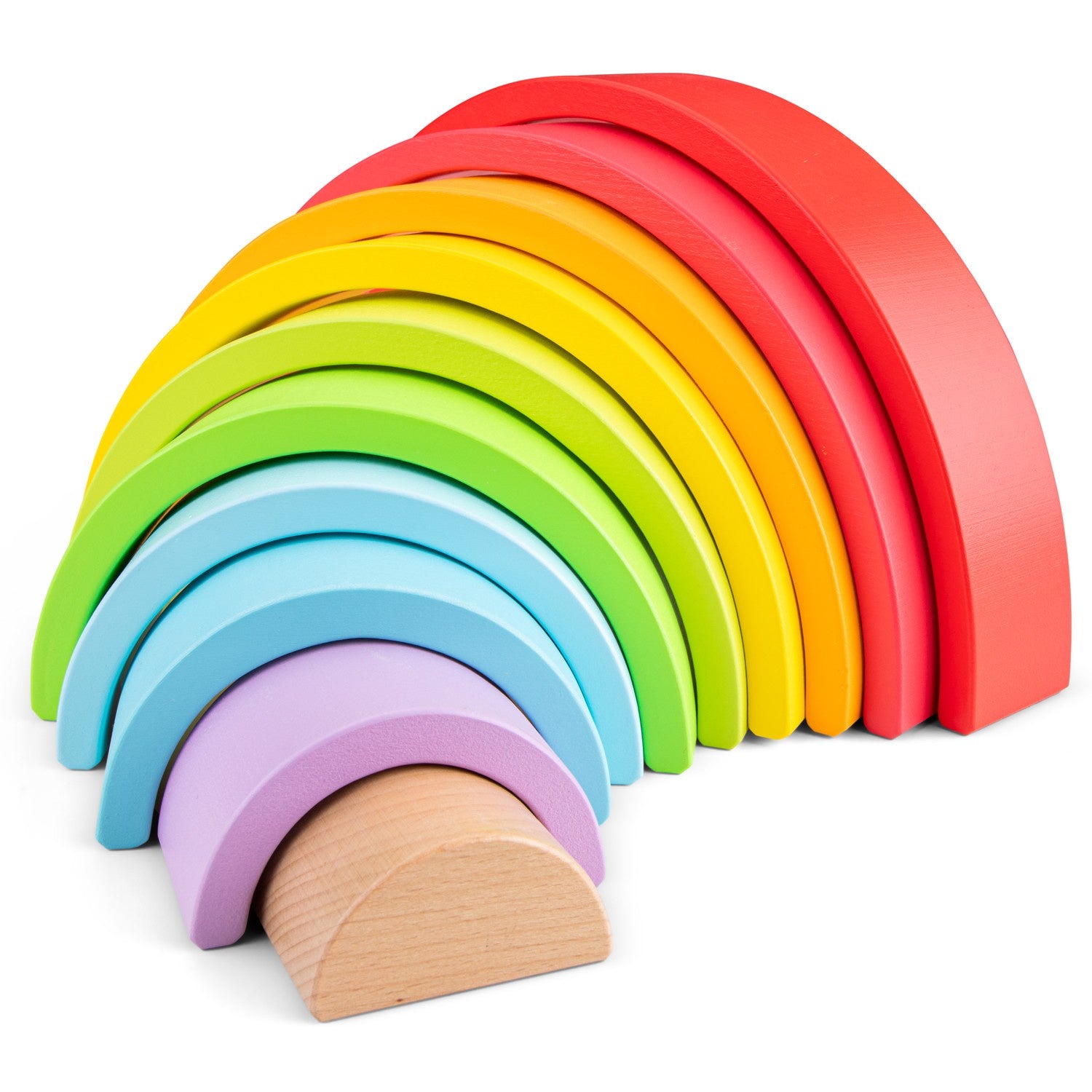 First Learning Wooden Rainbow Stacking Toys