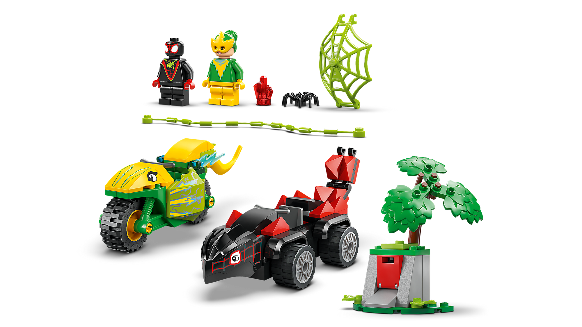 Lego Marvel 11198 Spin And Electro Dinosaur Vehicle Chase