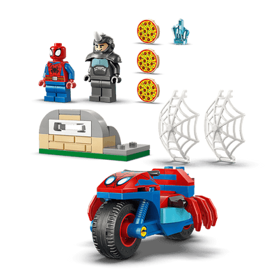 Lego Marvel 11206 Spidey On His Motorcycle vs Rhino
