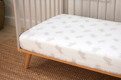 Baby Elegance Safari Collection 2pk Muslin Fitted Cot Sheets 60cm x 120cm