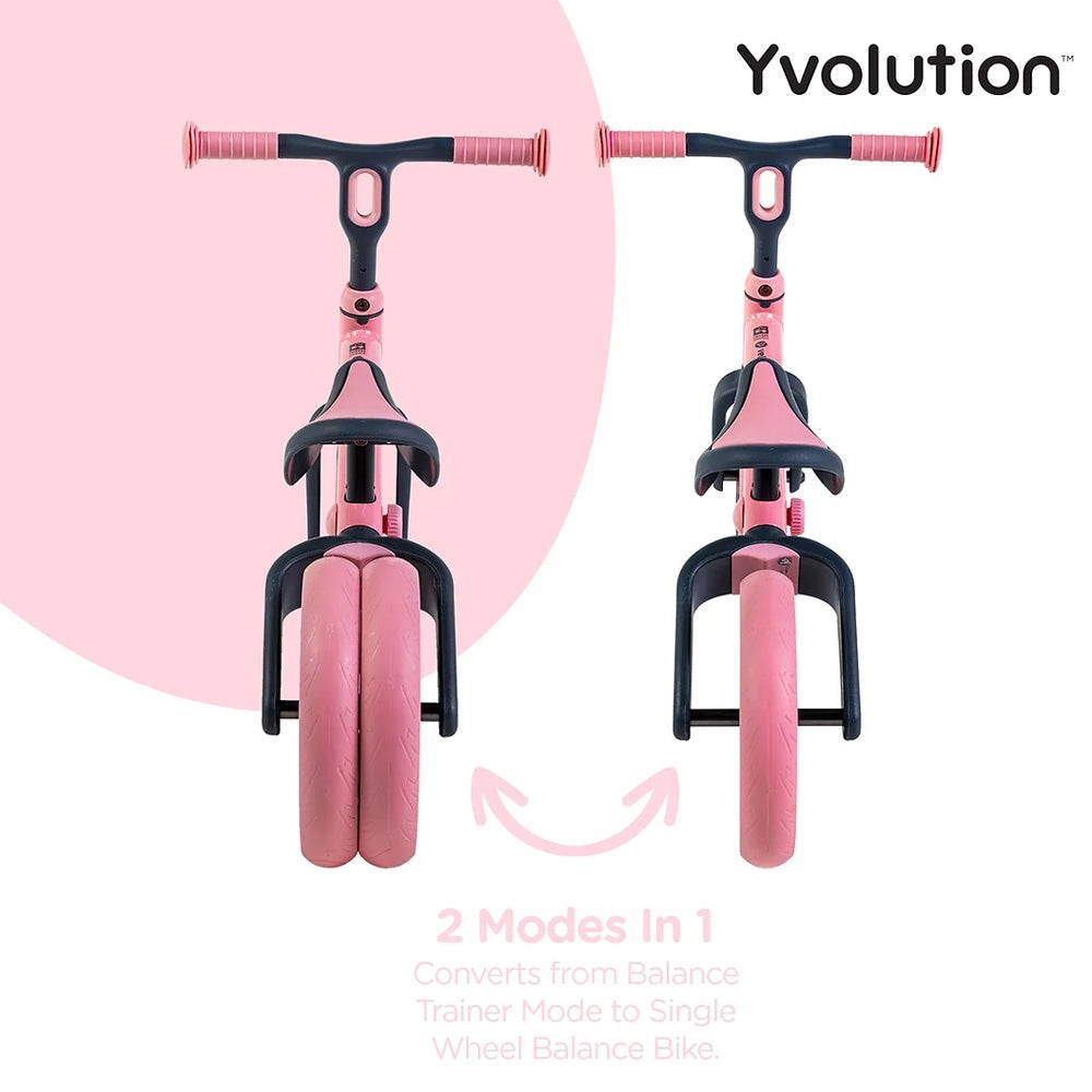 Yvolution Junior Balance Bike Pink 18months - 4years