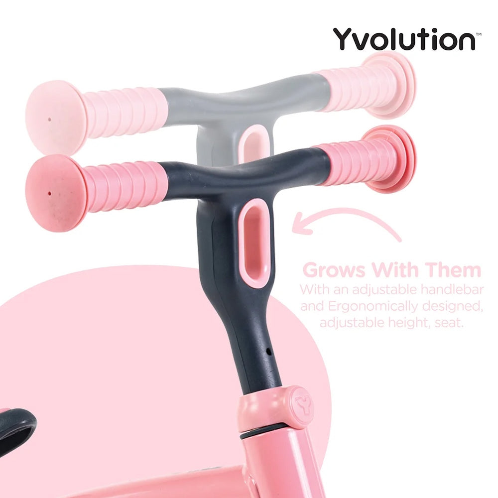 Yvolution Junior Balance Bike Pink 18months - 4years