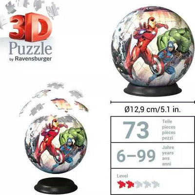 Marvel Avengers 12.9cm 3D Jigsaw Puzzle