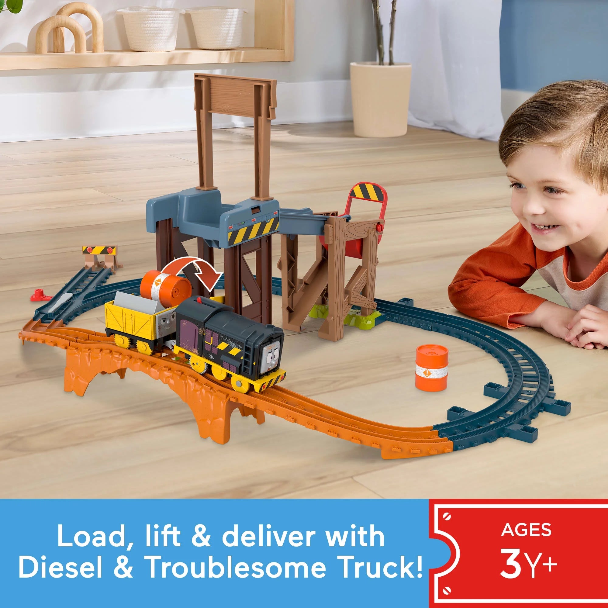 Thomas And Friends Diesel's Lift And Load Construction Track Set