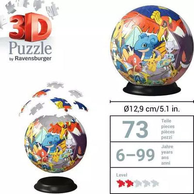 Pokemon 3D Jigsaw Puzzle 72pc