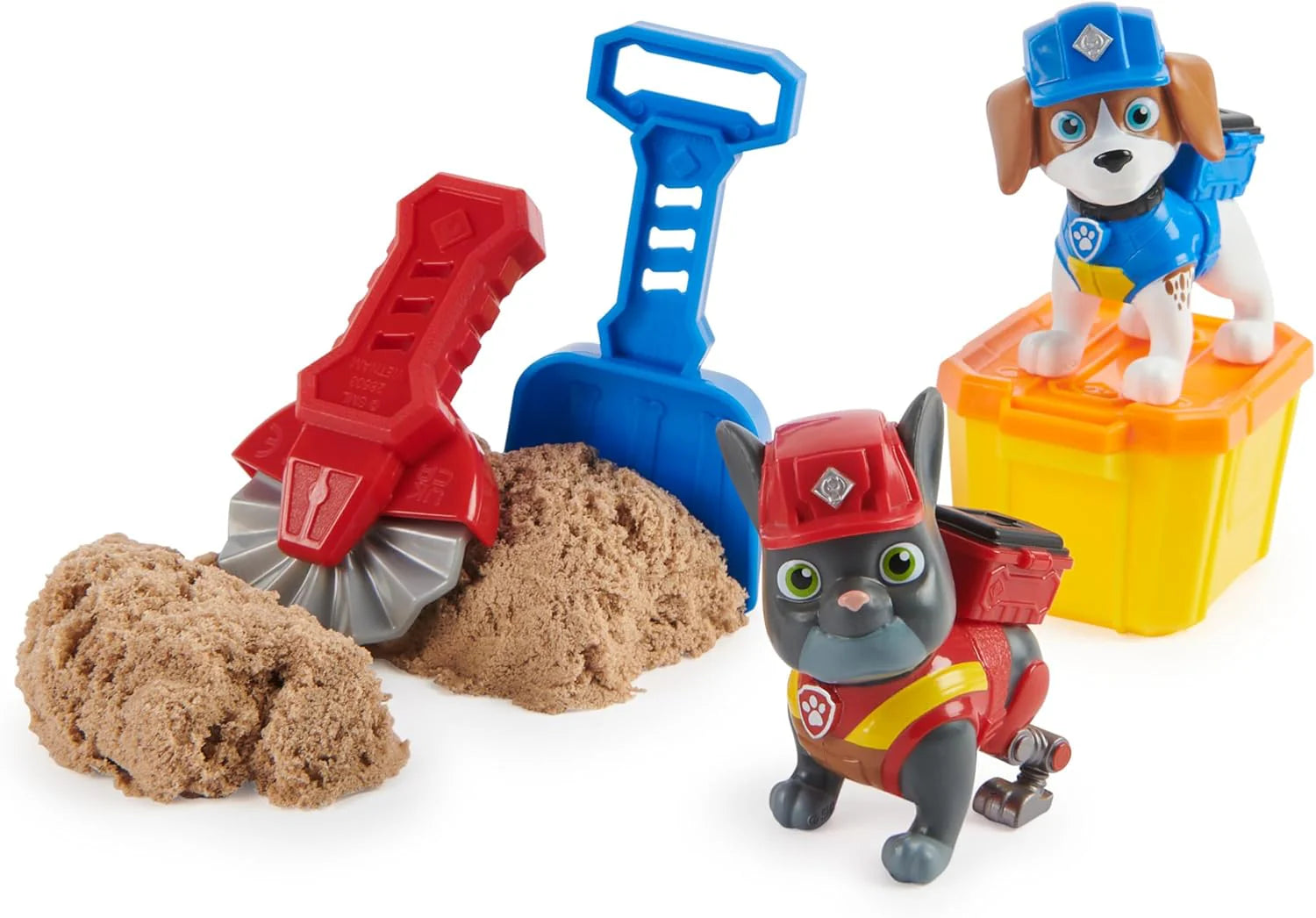 Paw Patrol Rubble And Crew Charger And Wheeler Build It Pack