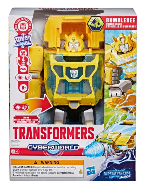 Transformers Cyberworld Power Spark Energon Surge Bumblebee