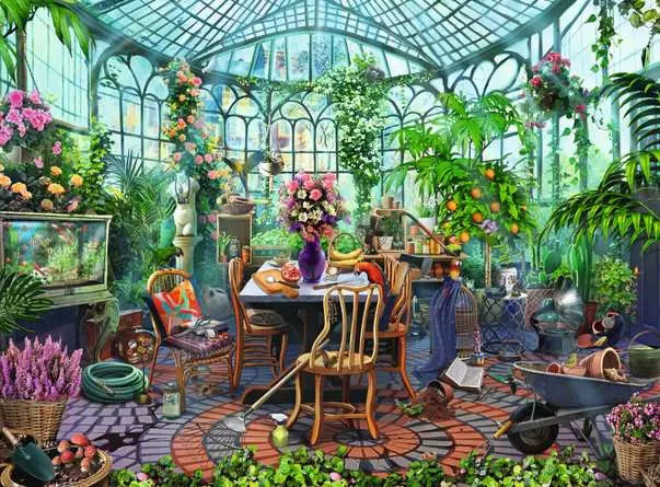 Ravensburger Greenhouse Mornings 500pc Jigsaw Puzzle