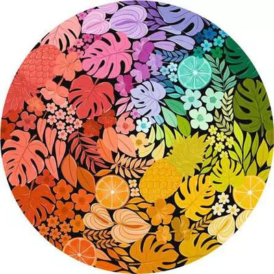 Ravensburger Circle Of Colours 500pc Jigsaw Puzzle Tropical Circular