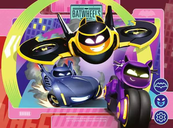 Batman Batwheels 4 In A Box Jigsaw Puzzle