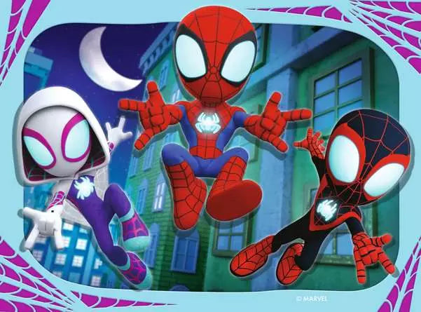 SpiderMan Spidey And His Amazing Friends 4 In A Box Jigsaw Puzzle