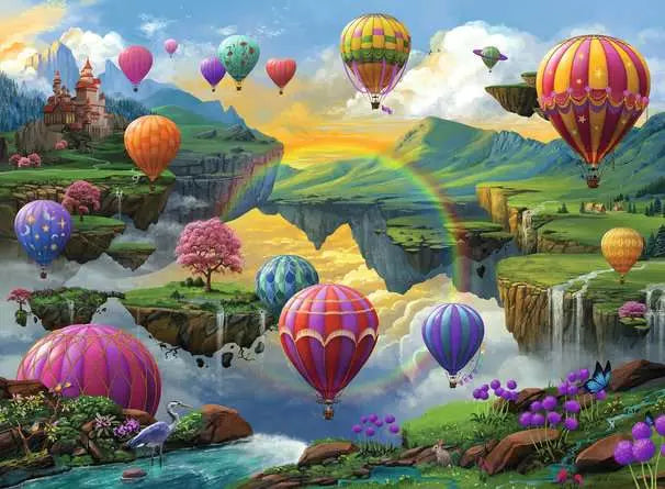 Ravensburger Air Balloon Valley 500pc Jigsaw Puzzle