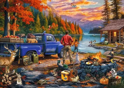 Ravensburger Sunset Lake 300pc Large Piece Jigsaw Puzzle
