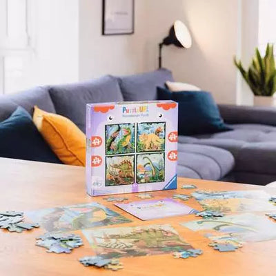 Ravensburger Puzzle Up  4 In A Box Dinosaurs Jigsaw Puzzle