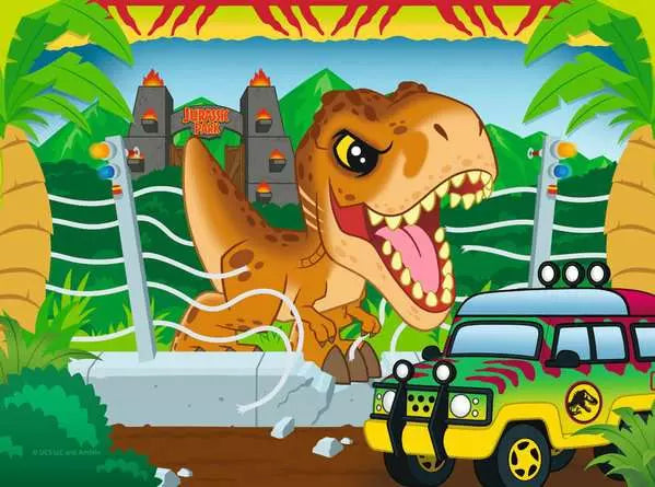 Jurassic World Dinosaur Explorers 4 In A Box Jigsaw Puzzles
