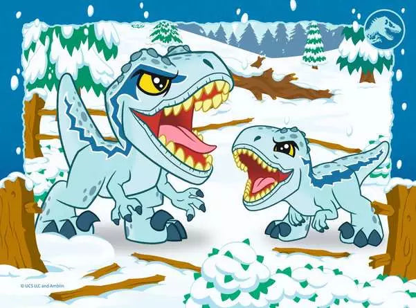 Jurassic World Dinosaur Explorers 4 In A Box Jigsaw Puzzles