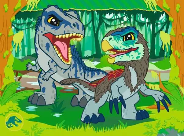 Jurassic World Dinosaur Explorers 4 In A Box Jigsaw Puzzles