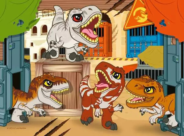 Jurassic World Dinosaur Explorers 4 In A Box Jigsaw Puzzles