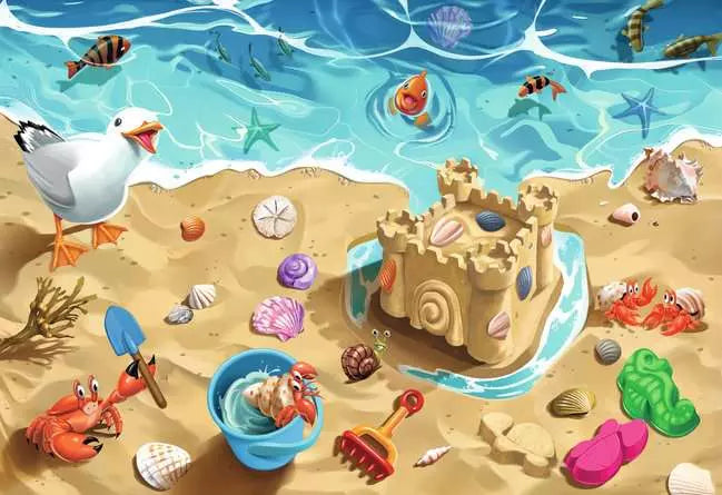 Ravensburger Fun At The Beach Giant Floor Puzzle 24pc