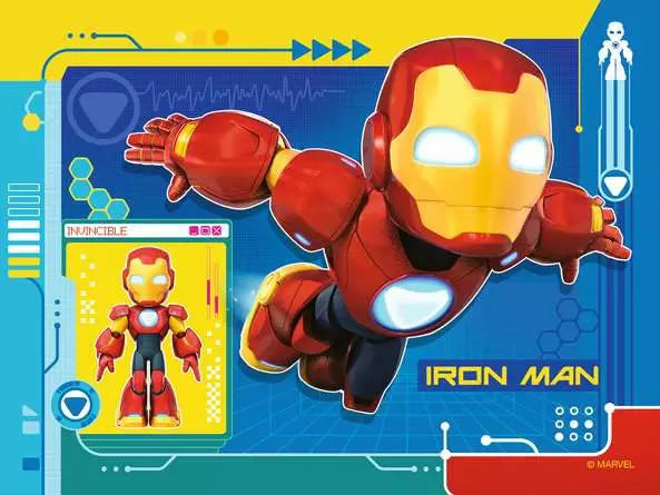 Marvel Avengers Iron Man Awesome Friends 4 In A Box Jigsaw Puzzles