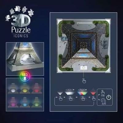 Ravensburger Iconics 3D Jigsaw Puzzle Eiffel Tower With Lights