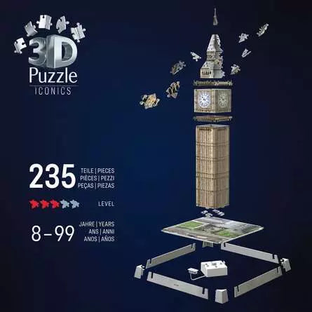 Ravensburger Iconics 3D Jigsaw Puzzle Big Ben With Light