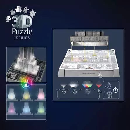 Ravensburger Icons 3D Jigsaw Puzzle Empire State Building With Light