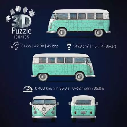 Ravensburger Iconics 3D Jigsaw Puzzle Volkswagen T1