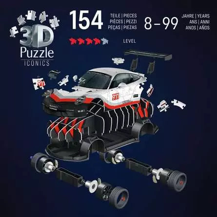 Ravensburger Iconics 3D Jigsaw Puzzle Porsche 911 GT3 CUP