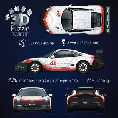 Ravensburger Iconics 3D Jigsaw Puzzle Porsche 911 GT3 CUP