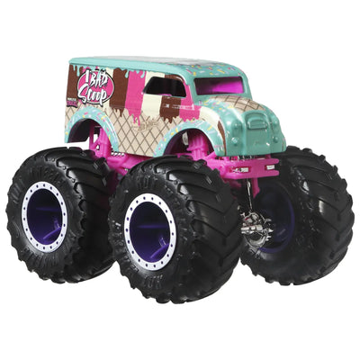 Hot Wheels Monster Trucks Twin Pack 1:64 Carbonator And 1 Bad Scoop