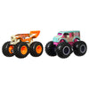 Hot Wheels Monster Trucks Twin Pack 1:64 Carbonator And 1 Bad Scoop