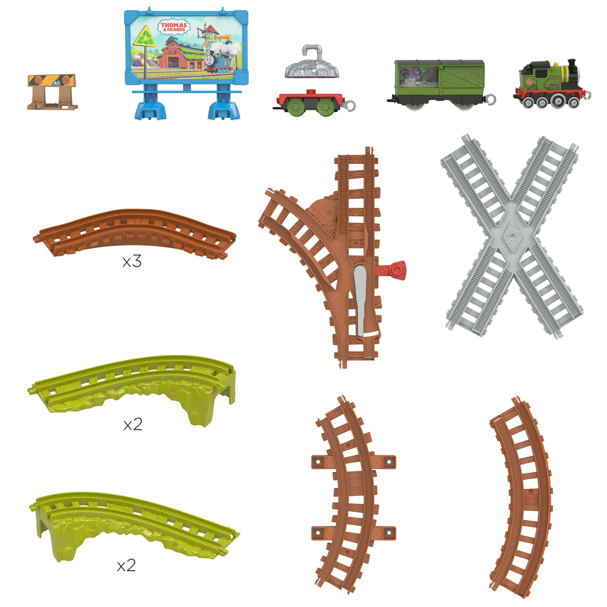 Thomas And Friends Whiff's Recycling Run Track Set