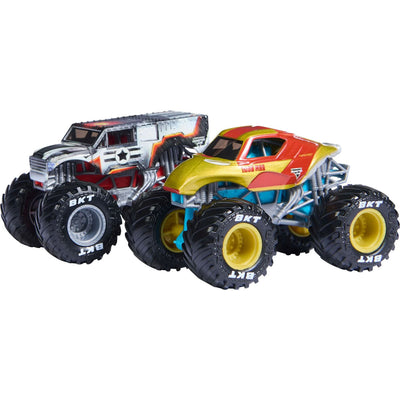 Monster Jam Marvel Iron Man vs War Machine Twin Pack 1:64