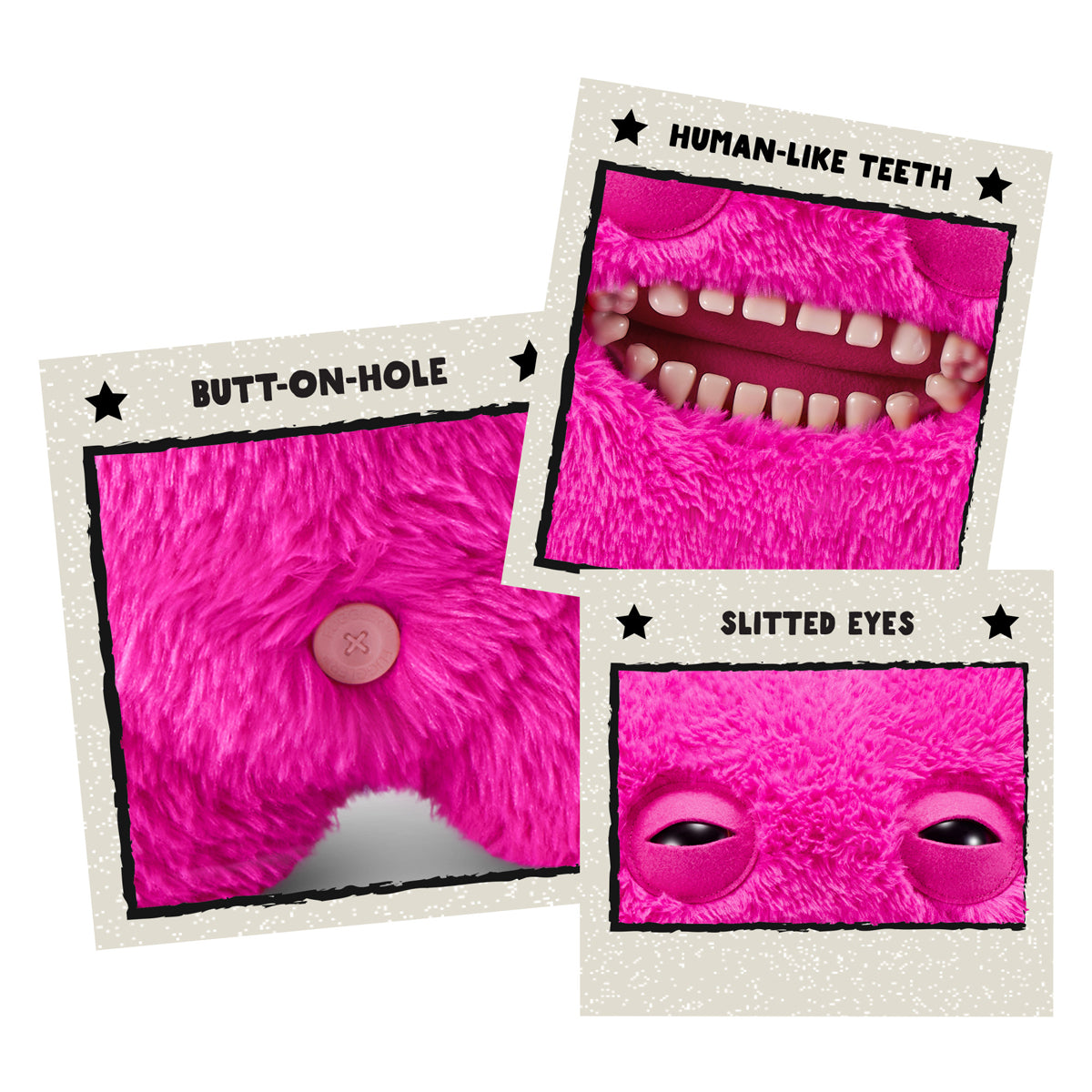 Fuggler Bigg Fugg 18" Funny Ugly Monster Soft Toy Mr Buttons