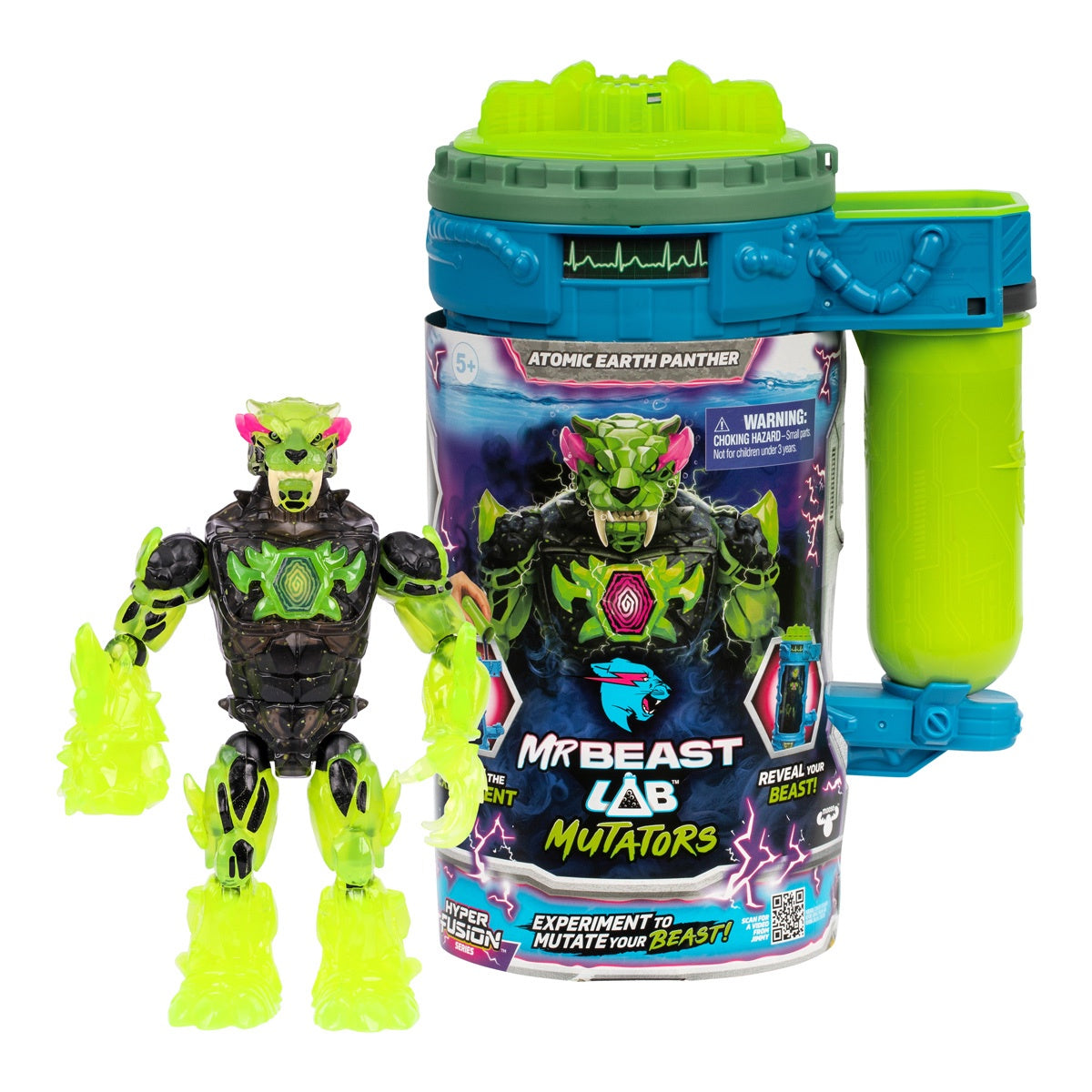 Mr Beast Lab Mutators Mutation Chamber Action Figure Rock Panther