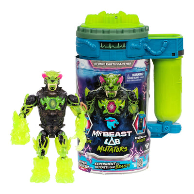 Mr Beast Lab Mutators Mutation Chamber Action Figure Rock Panther