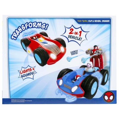 SpiderMan Spidey And His Amazing Friends Team Spidey Flip And Reveal Cruiser