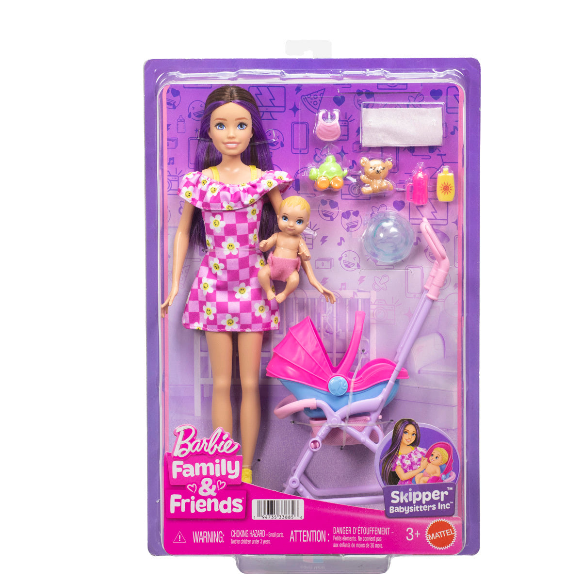 Barbie Babysitters Inc Out And About Doll And Accessories